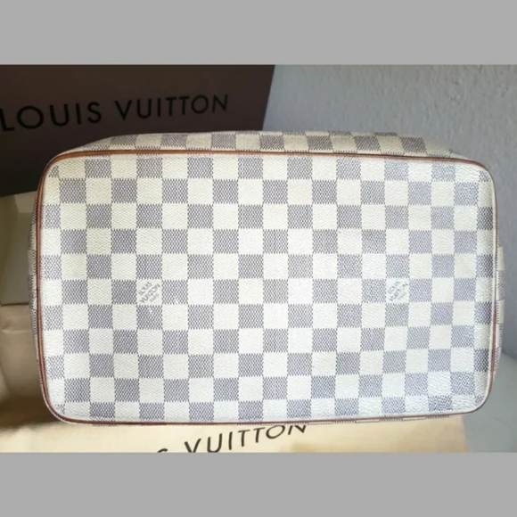 Louis Vuitton Damier Azur Saleya MM Bag & Matching Zippy Wallet - Picture 15 of 16